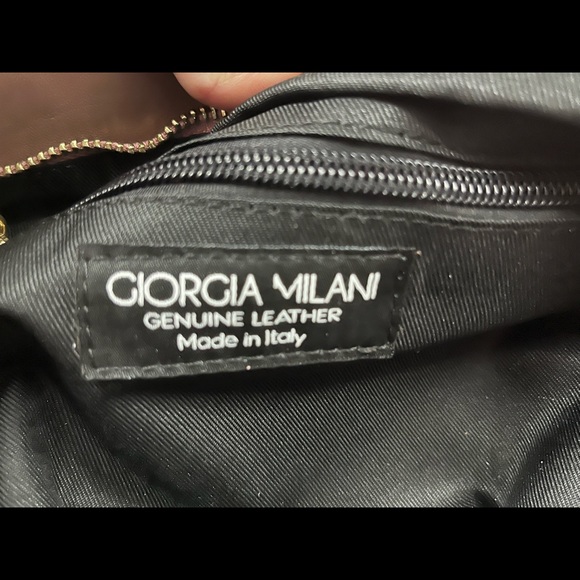 NWT Giorgia Milani Soft Leather Shoulder Bag - Picture 6 of 6